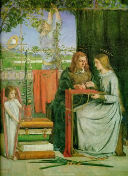 Dante Gabriel Rossetti : The Girlhood of Mary Virgin